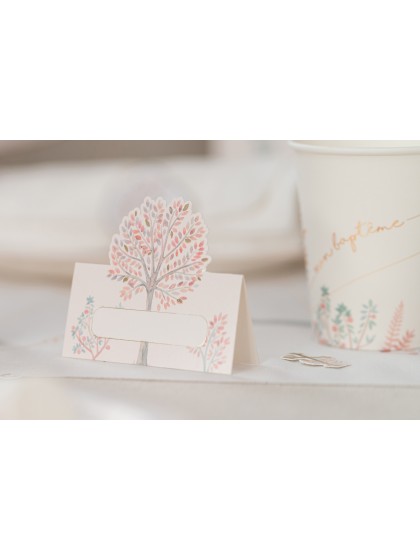 8 MARQUE-PLACES MON BAPTEME 8CM X 8CM