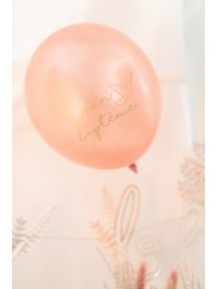 SET 6 BALLONS LATEX MON BAPTEME DIA 27CM