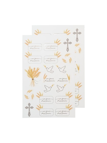 46 STICKERS UN JOUR PRECIEUX ASS DESIGNS AND SIZES 