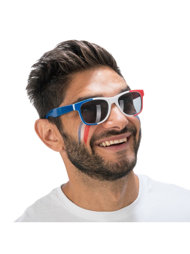 GLASSES FRENCH SUPPORTER 14.5CM X 4.5CM