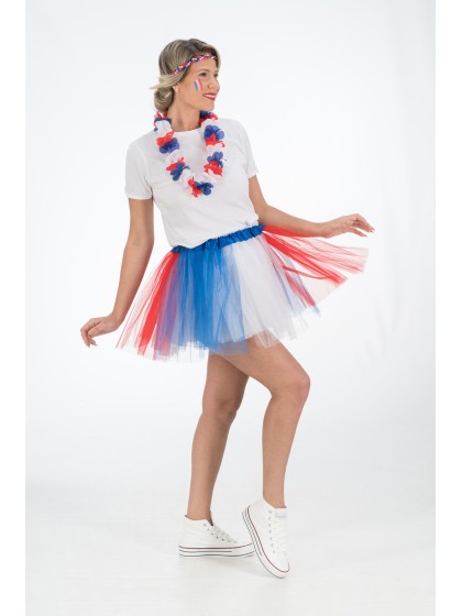 TUTU SKIRT FRENCH SUPPORTER ONE SIZE - 39CM