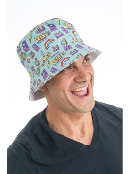 90’S BLUE BUCKET HAT ONE SIZE