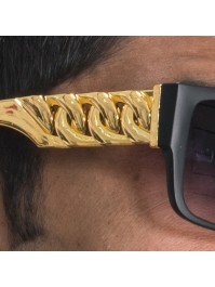 RAPPER KIT 4 PIECES: SUNGLASSES NECKLACES RING ONE SIZE