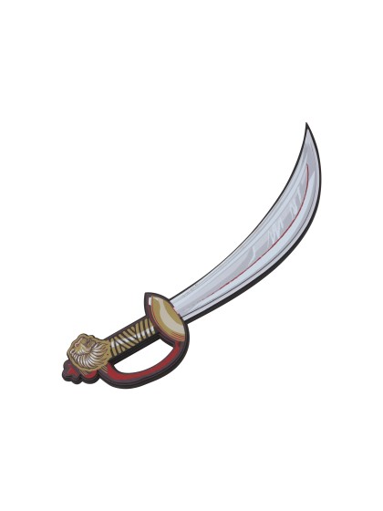 RED EVA FOAM LION KNIGHT SABRE 10,5 X 46CM