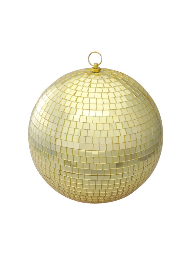 BOULE A FACETTES OR DIA 25CM X 26CM HT