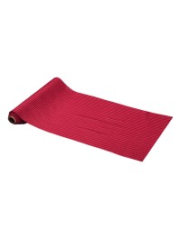TISCHLÄUFER SAMT  ROT GOLD 28CM X 3M