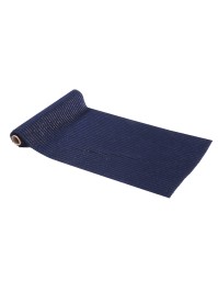 TISCHLÄUFER SAMT BLAU GOLD 28CM X 3M