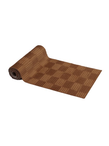 CAMEL PLEATED VELVET TABLE RUNNER 28CM X 3M
