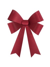 1 NOEUD VELOURS COTELE GEANT BORDEAUX 71CM X 86CM
