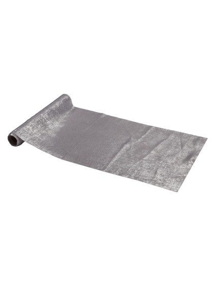 ALLIAGE TABLE RUNNER SILVER METAL 28CM X 3M