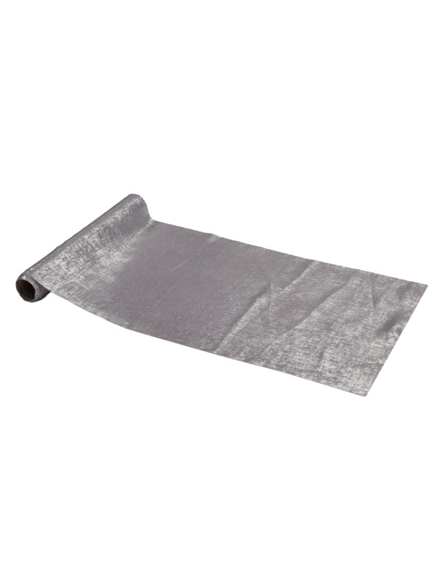 ALLIAGE TABLE RUNNER SILVER METAL 28CM X 3M