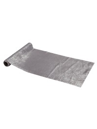CHEMIN DE TABLE ALLIAGE ARGENT METAL 28CM X 3M