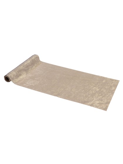 ALLIAGE TABLE RUNNER GOLD METAL 28CM X 3M