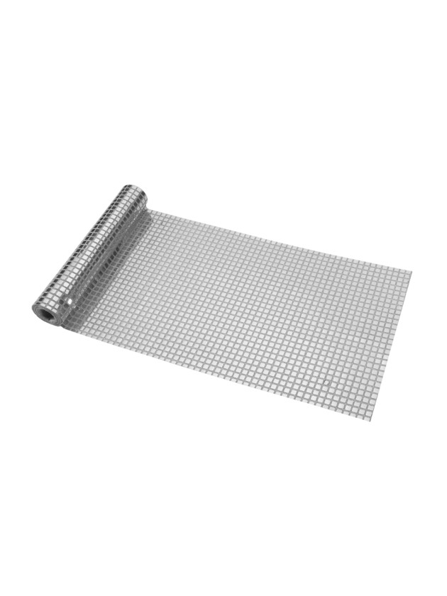 CHEMIN DE TABLE EFFET BOULE A FACETTES ARGENT 28CM X 3M