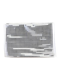 GEFALTETE TISCHDECKE EFFEKT DISKOKUGEL SILBER 139CM X 240CM