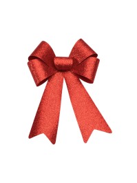 1 SCHLEIFE PVC GLITZER HQ ROT 22.9CM X 39.1CM
