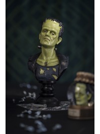 POLYRESIN FRANKENSTEIN BUST 17CM X 13CM X 36.5CM