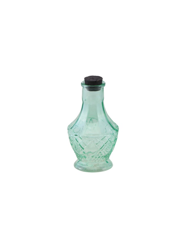 FIOLE VERRE VERT HALLOWEEN DIA 6.5CM X 11.5CM
