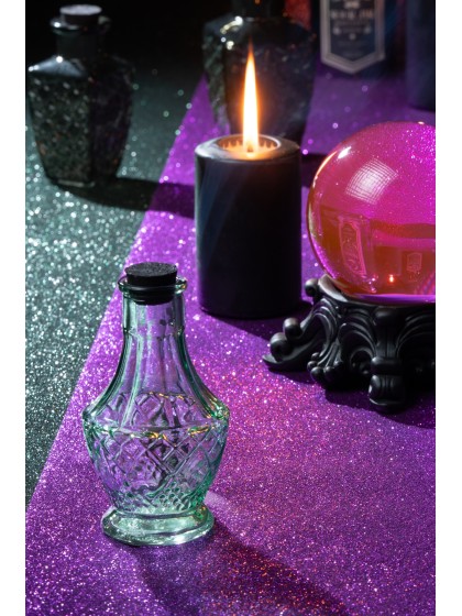 FLÄSCHCHEN GLAS GRÜN HALLOWEEN DIA 6.5CM X 11.5CM