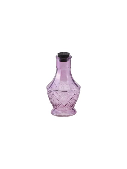 FIOLE VERRE VIOLET HALLOWEEN DIA 6.5CM X 11.5CM