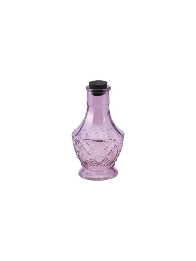 FIOLE VERRE VIOLET HALLOWEEN DIA 6.5CM X 11.5CM