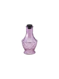 FIOLE VERRE VIOLET HALLOWEEN DIA 6.5CM X 11.5CM