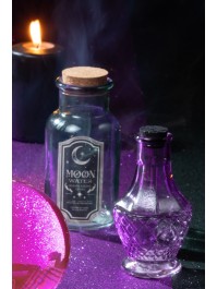 FIOLE VERRE VIOLET HALLOWEEN DIA 6.5CM X 11.5CM