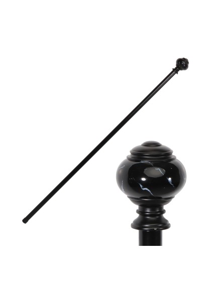 CANNE METAL BOULE EFFET MARBRE 6CM X 95CM