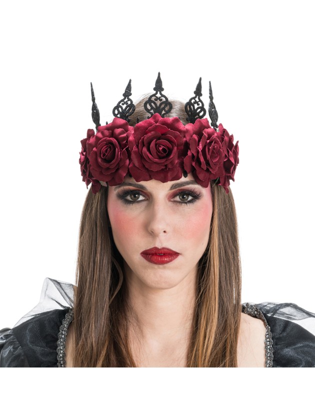 COURONNE 5 ROSES 30CM X 14CM