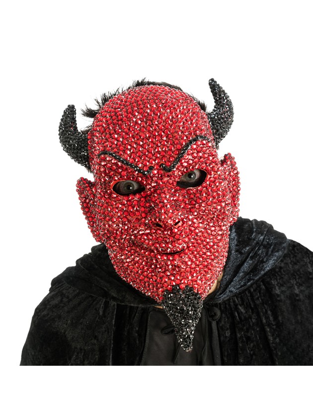 RED DEVIL DIAMONDS MASK 21CM X 10CM X 31.5CM