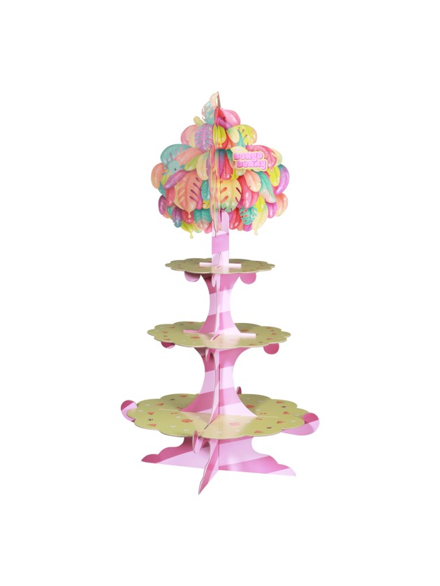 STÄNDER PETITS-FOURS BANGOBERRY © DIA 29.3CM/22.8CM/17.3CM X 63.7CM