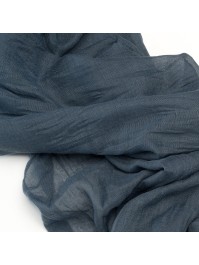 CHEMIN DE TABLE XL GAZE BLEU DENIM 90CM X 3M