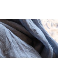 CHEMIN DE TABLE XL GAZE BLEU DENIM 90CM X 3M