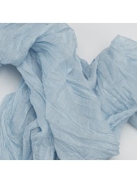CHEMIN DE TABLE XL GAZE BLEU ACIER 90CM X 3M