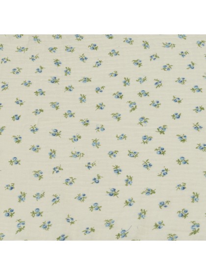 TABLE RUNNER COTTON EMBOSSED MYOSOTIS 26CM X 3M