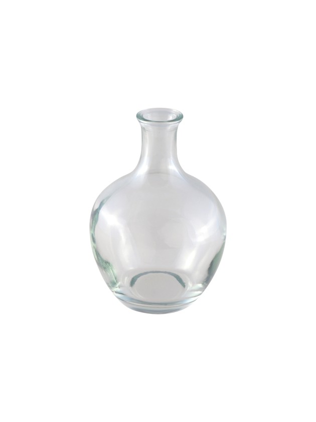 MINI CLEAR GLASS JEANNETTE VASE DIA 7.5CM X 11CM