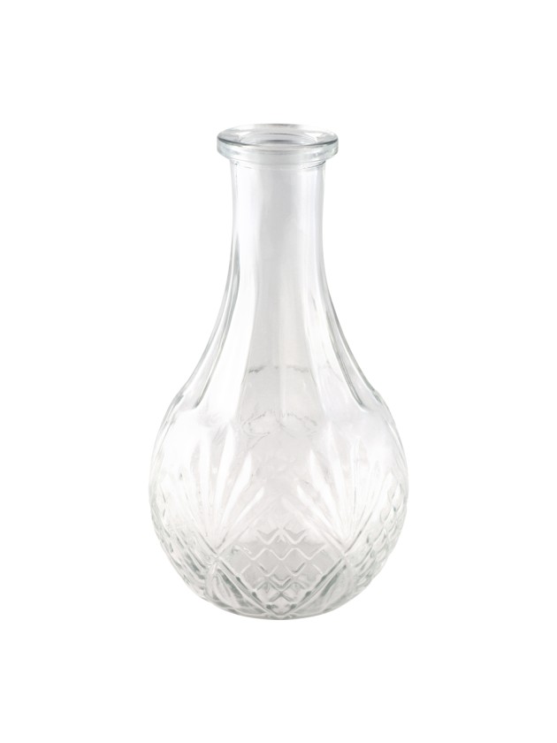 VASE CATHERINE GLAS TRANSPARENT DIA 10CM X 18CM