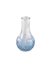 MINI VASE GLAS ALBERTINE DEGRADE BLAU DIA 6.5CM X 11.8CM
