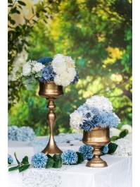 BLUE DAHLIA GARLAND 220CM