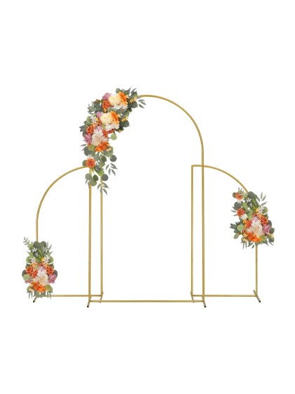 SET 3 STRUCTURES METALL VANTAUX GOLD 80CM X 160CM /120CM X 220CM / 80CM X 160CM