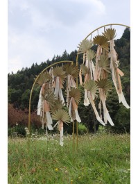 SET 3 GOLDEN METAL PANELS 80CM X 160CM /120CM X 220CM / 80CM X 160CM