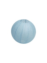 LANTERNE PAPIER PM SPHERES AJOUREES BLEU ACIER DIA 40CM X 37.5CM