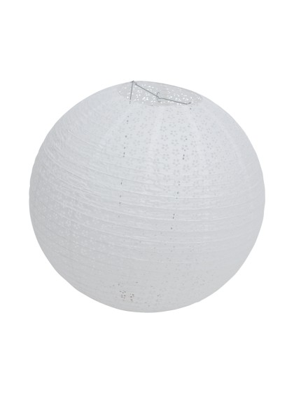 BIG SIZE WHITE PAPER LANTERN FLOWERS DIA 60CM X 56CM
