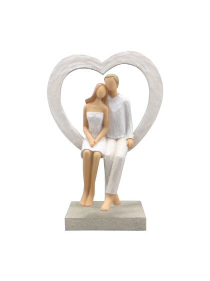 SITTING COUPLE LOVE MOMENT 16CM X 9.5CM X 26CM