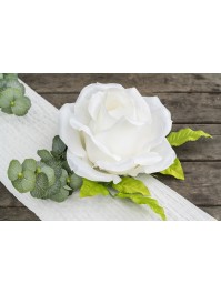 TETE DE ROSE IVOIRE DIA 28CM X 18CM
