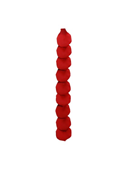 GUIRLANDE 10 GRANDS PETALES DE ROSE ROUGES 28CM X 28CM X 180CM