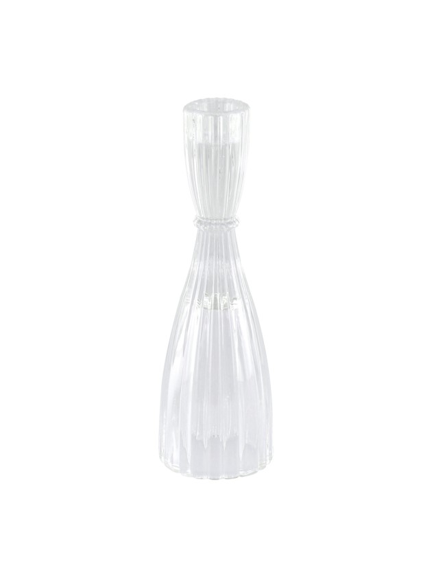 KERZENHALTER GLAS FACKELKERZE BALLERINA DIA 6.5CM X 20CM
