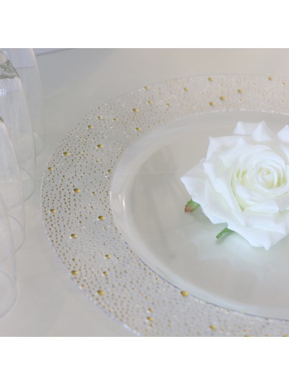 SOUS-ASSIETTE PS TRANSPARENTE SHEHERAZADE DIA 33CM