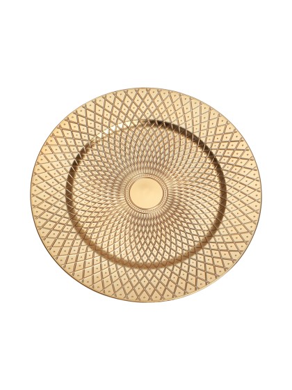 GOLD PP SHEHERAZADE CHARGER PLATE DIA 33CM
