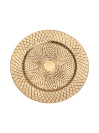 SOUS-ASSIETTE PP OR MAT SHEHERAZADE DIA 33CM
